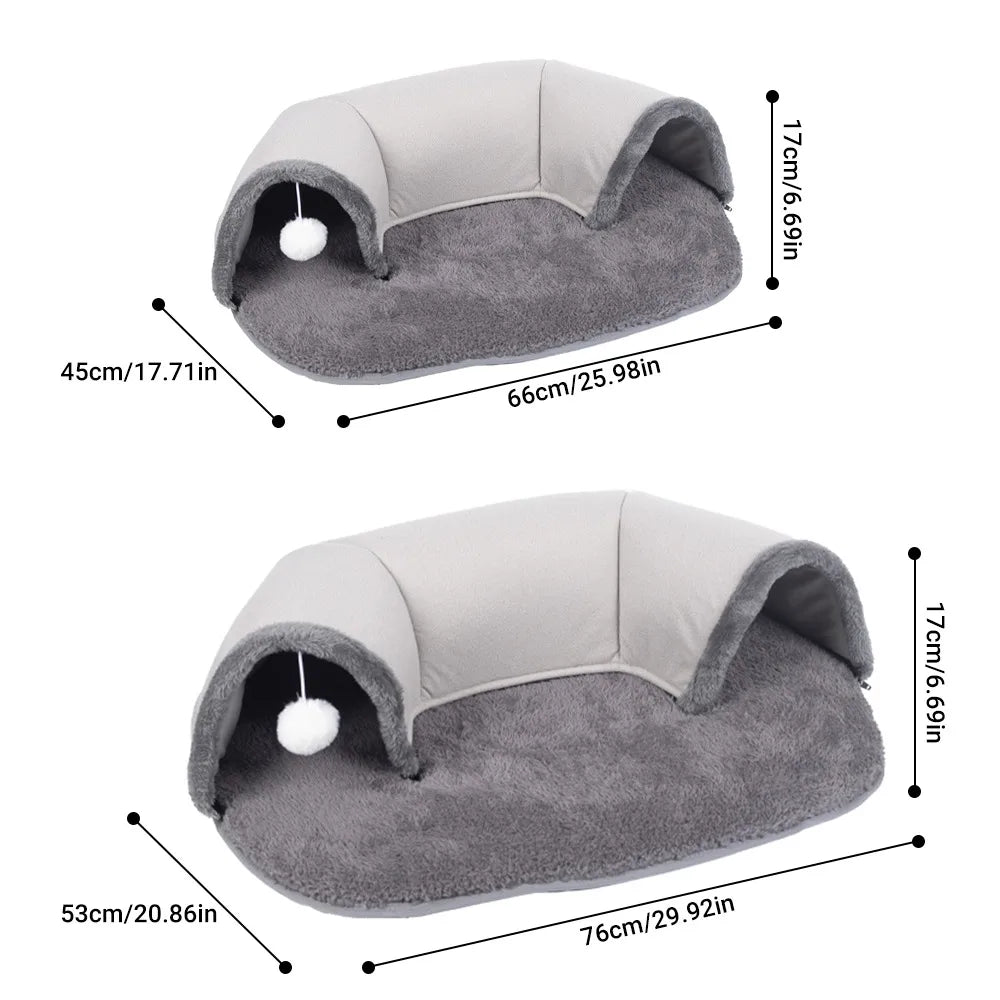 Elliptical Cat Tunnel & Bed