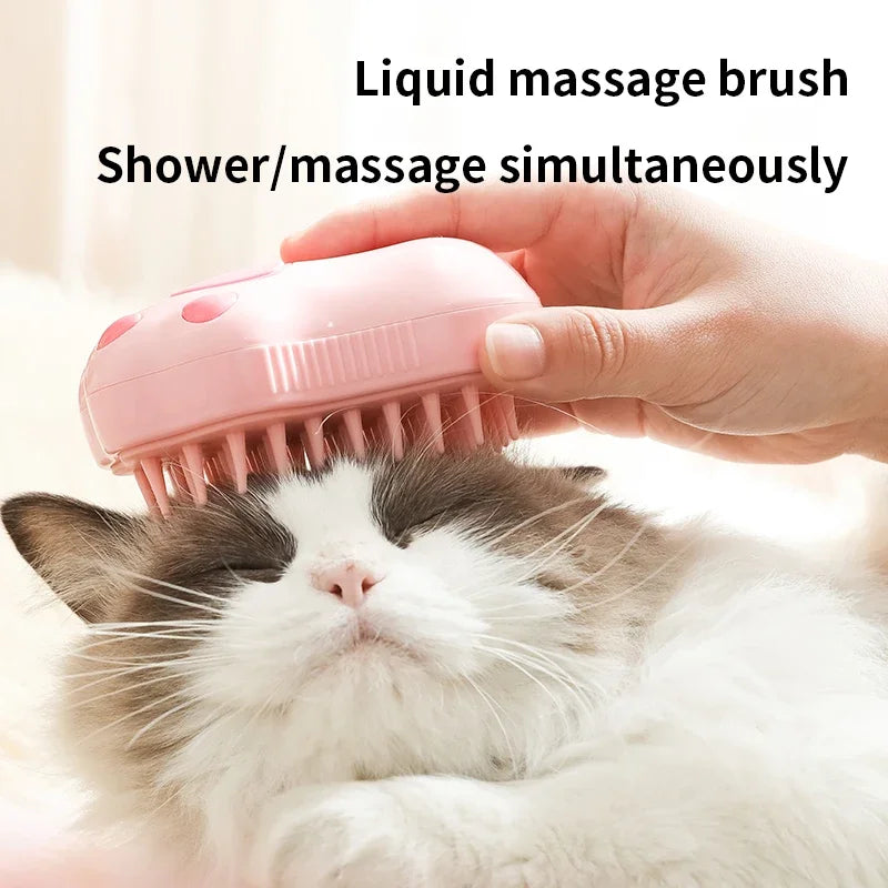 3-in-1 Pet Massager & Hair Removal Paw Comb