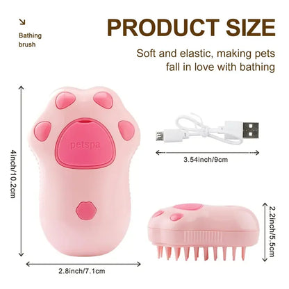 3-in-1 Pet Massager & Hair Removal Paw Comb