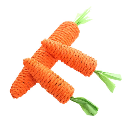 Carrot Shaped Sound-Making Cat Chew Toy