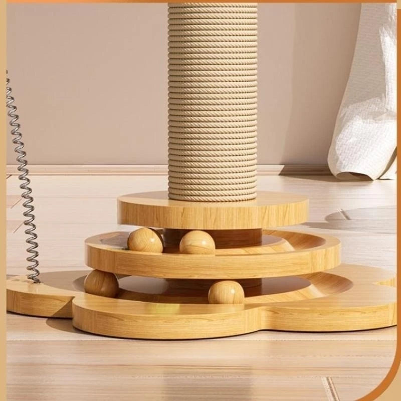 4-in-1 Wooden Cat Play Station