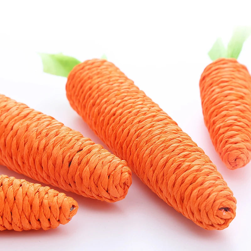 Carrot Shaped Sound-Making Cat Chew Toy