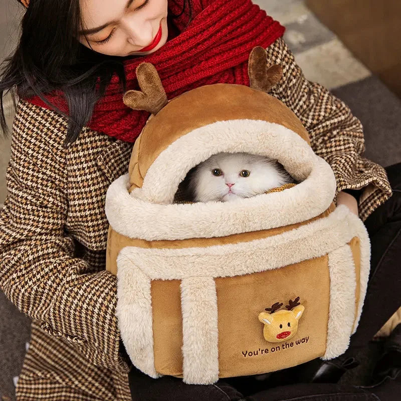 Autumn and Winter Warm Cat Bag