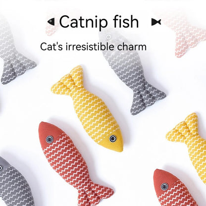 Plush Cat Fish Toy Scratcher