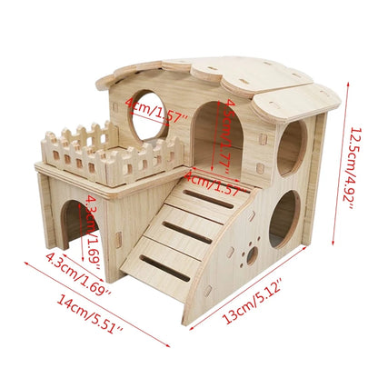 Two-Layer Play Hut Habitat for Small Pets