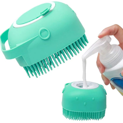 2-in-1 Bathing Scrubber for Cats & Dogs