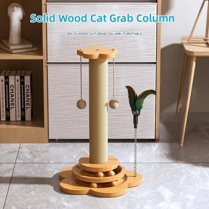 4-in-1 Wooden Cat Play Station