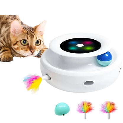 FeatherPounce 2-in-1 Smart Cat Station