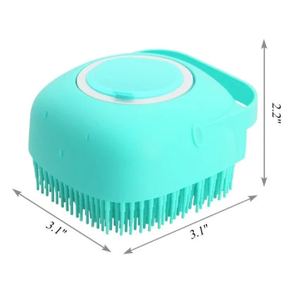 2-in-1 Bathing Scrubber for Cats & Dogs