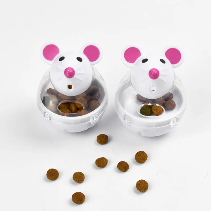 Mouse Shaped Treat Tumbler Toy