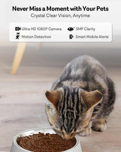 Smart Pet Feeder with 1080P HD Camera