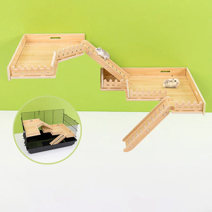 Wooden Climbing Platform