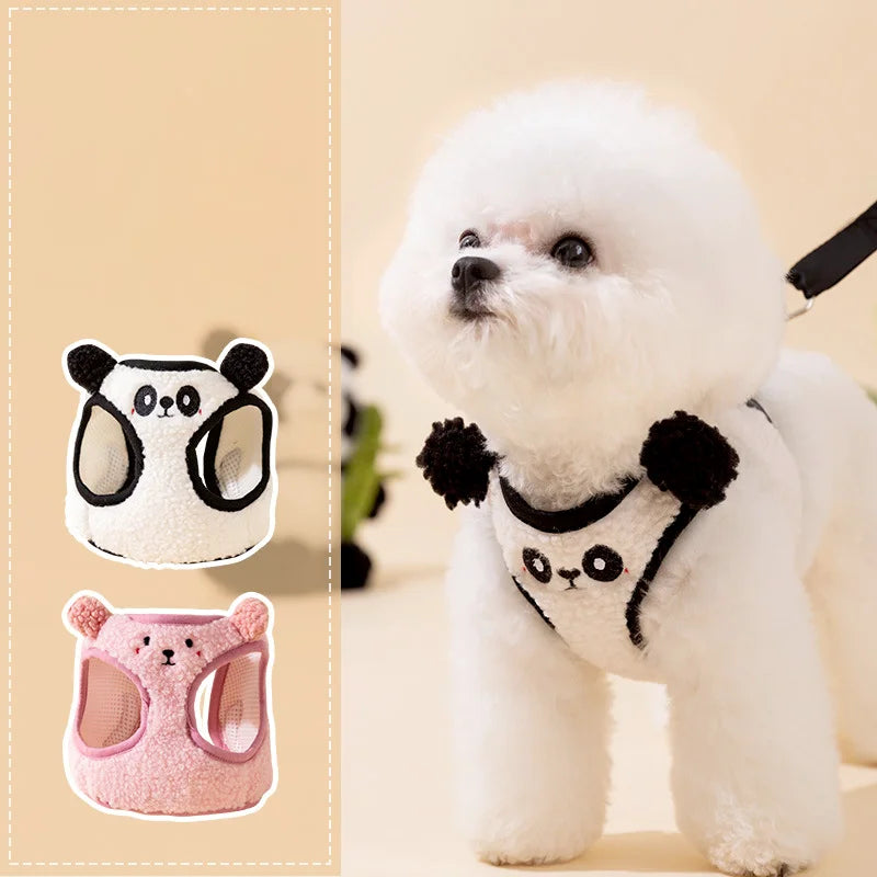 Plush Pet Vest & Leash Set